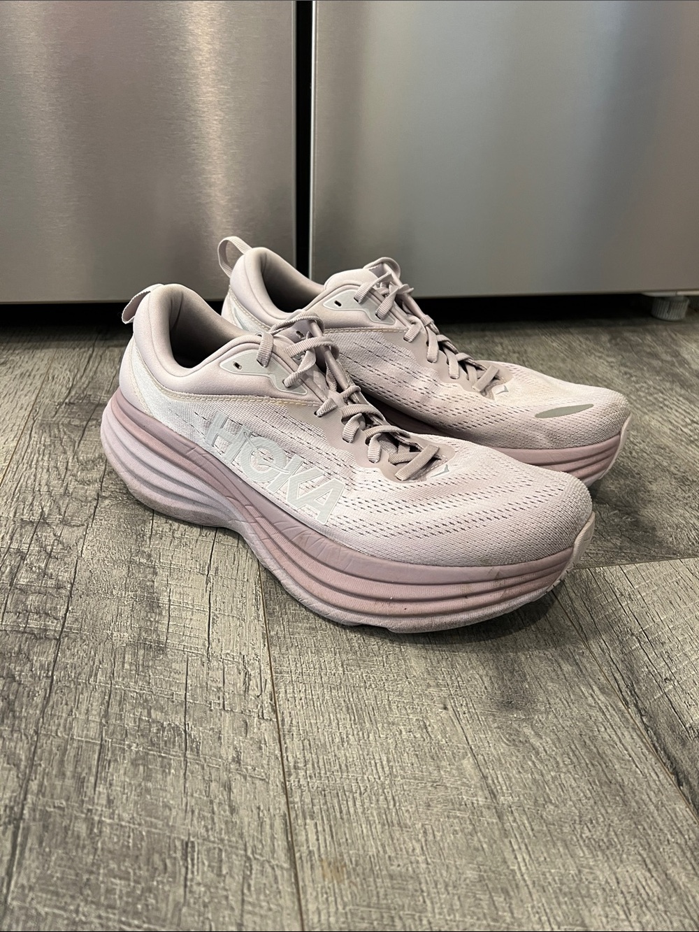 Hoka Women's Light Purple Cloudlike Running Sneakers